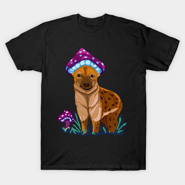 Mushroom - hyena T-Shirt by Antiope